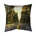 Begin Home Decor 26 x 26 in. Long Road-Double Sided Print Indoor Pillow 5541-2626-LA180